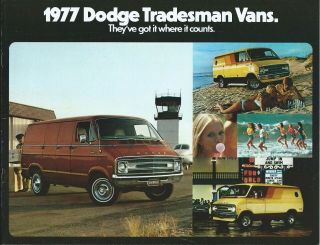 Truck Brochure - Dodge - Tradesman Van - 1977 (t2947)