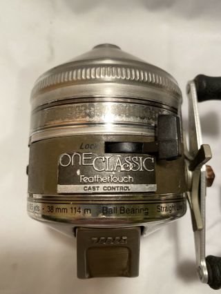 Two Vintage Zebco One Classic Feather Touch Fishing Reels in 2