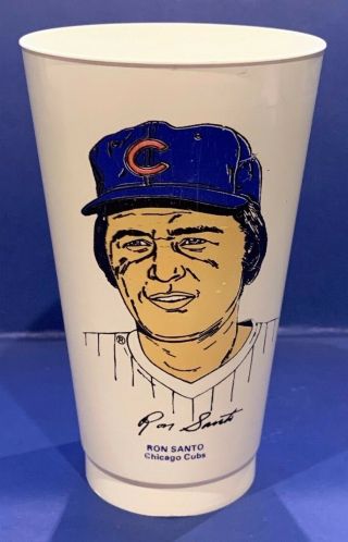 Ron Santo Hof Chicago Cubs 1973 Vintage Baseball 7 - 11 Slurpee Cup