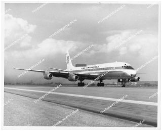 Pan American World Airways Douglas Dc - 8 N802pa Large Vintage 8x10 Photo