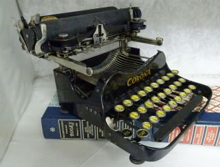 Antique 1917 Corona No.  3 Folding Typewriter For Parts/repair