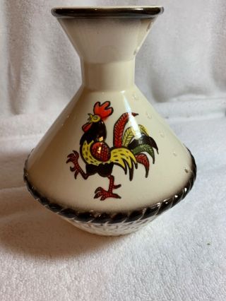 Vintage Metlox Poppy Trail Poppytrail Red Rooster Provincial Carafe Pitcher