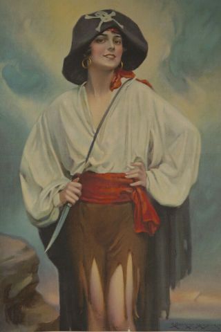 Vintage Charles Bosseron Chambers Pin Up Poster Young Modern Pirate 3