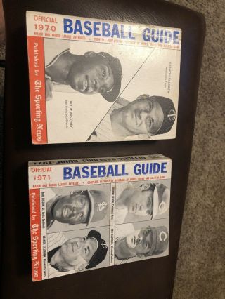Official Baseball Guide The Sporting News 1970 1971 Vintage