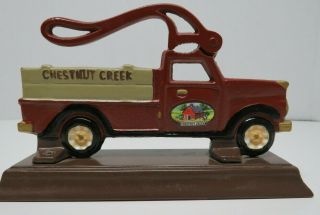 Chestnut Creek Old Fashioned Metal Nutcracker Pickup Truck Vintage Cast Iron Vtg