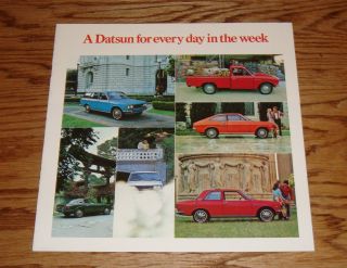 1972 Datsun Full Line Sales Brochure 72 240 - Z Pickup 510 1200