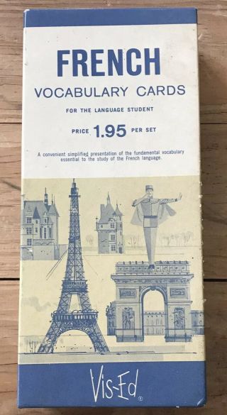 Vintage Vis - Ed French Vocabulary Cards Flash Cards