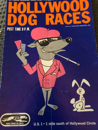 1973 Hollywood Greyhound Race Program