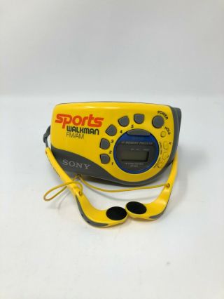 Vintage Sony Sports Walkman Am/ Fm Radio,  Model Srf - M78 - Retro
