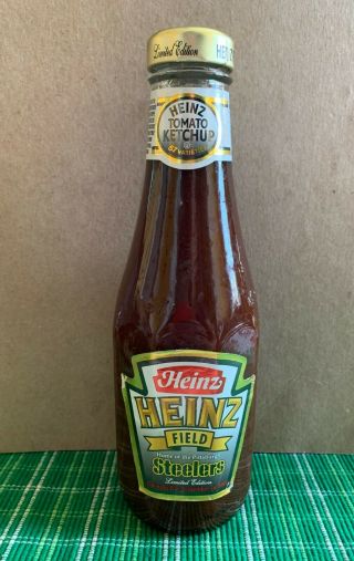 Pittsburgh Steelers Heinz Field Opening Day Lim Ed.  2001 - Ketchup Bottle - Full