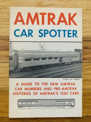 Vintage 1972 Amtrak Car Spotter A Guide To The Amtrak Car Numbers