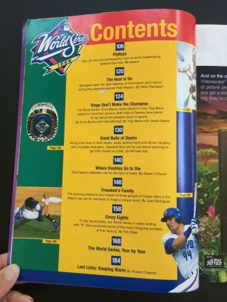 1998 World Series Official Program NY Yankees vs.  San Diego Padres Jeter VG cond 2