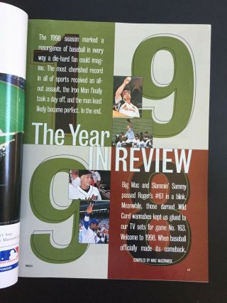 1998 World Series Official Program NY Yankees vs.  San Diego Padres Jeter VG cond 3