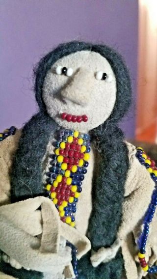 Antique Shoshone Doll Native American Indian 2