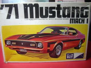 Mpc 1 - 7113 - 200 1971 Ford Mustang Mach I,  3 Versions,  Near Contents Unbuilt