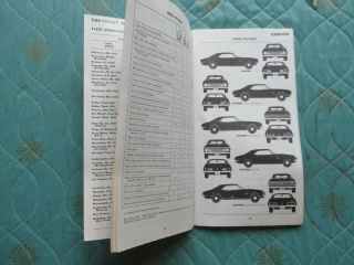 0911c - 4 1968 Chevrolet Price & Facts Book brochure for salesmen only 3