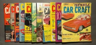 Vintage 1963 Car Craft Magazines (11) Pretty Stored 55 Yr Collect