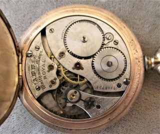 ANTIQUE 1894 WALTHAM GOLD FILLED OPEN FACE POCKET WATCH 2