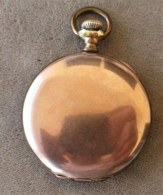 ANTIQUE 1894 WALTHAM GOLD FILLED OPEN FACE POCKET WATCH 3