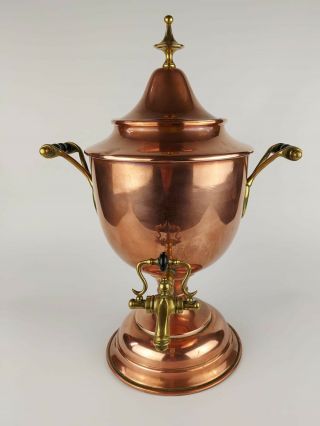 Antique Copper Samovar Tea Urn