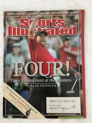 Sports Illustrated April 18,  2005 - Four Tiger Triumphs At The Masters