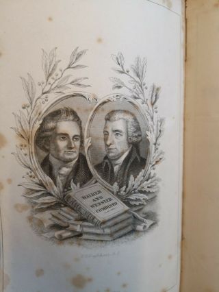 Antique Book Of Walker And Webster Combined In A Dictionary - 1865 3