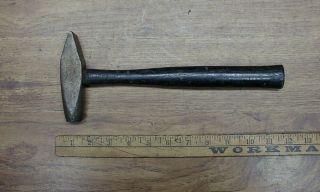 Vintage 1lb.  3.  3 Cross Peen Hammer,  4 - 5/8 " Head,  7/8 Face,  1 - 1/16 " Peen,  Chipped