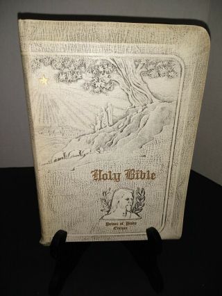 Vtg Holy Bible Prince Of Peace Catholic Edition Ilustrated Copyright 1948
