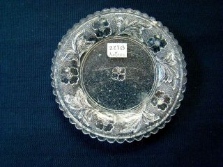 Antique Flint Glass Cup Plate Lee Rose 229 - B Curiosity Read Dscrptn; Eapg,  Lacy