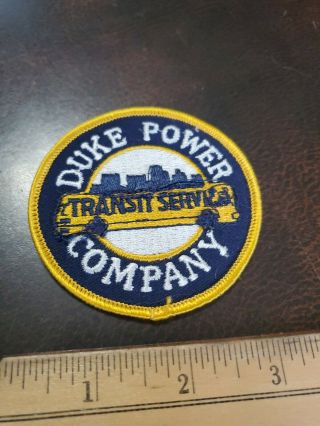 Vintage 1950s Duke Power Company Transit Services Bus Driver Patch