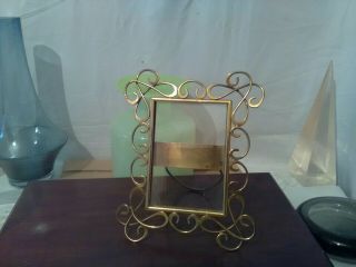 Antique Brass Ringed Picture / Photo Frame Art Nouveau/ Arts And Crafts Design.