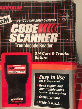 Vintage Code Scanner Cp9001 For Ccc Computer Systems 1982 - 1995 Gm & Saturn