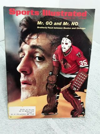 Sports Illustrated March 29 1971 Phil Esposito Tony Esposito Bruins Blackhawks