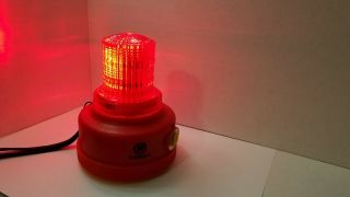 Red Railroad Train Magnetic Battery Lamp Light Railhead Warning Read