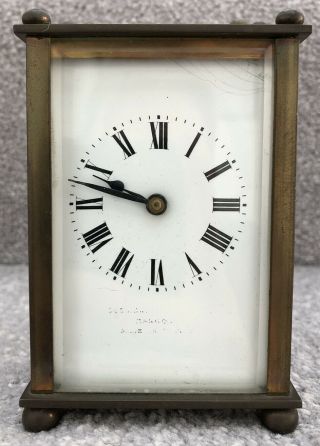 Antique French Brass Carriage Clock - Late 19th/early 20th Century - Project