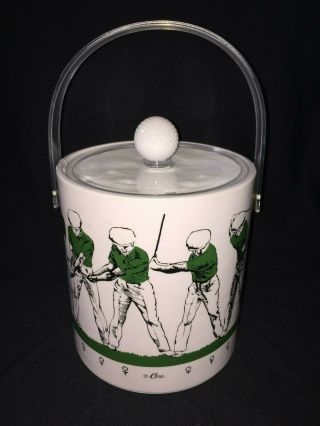 Vintage Cera - Golf Swing Ice Bucket Novelty Golfing Barware