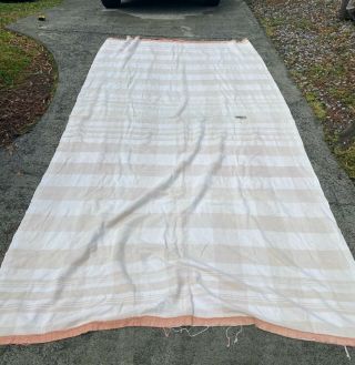 Vintage Wwii Military Blanket Extra Long 140 " X 66 "