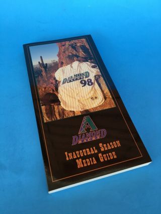1998 Arizona Diamondbacks Inaugural Season Media Guide Mlb Baseball