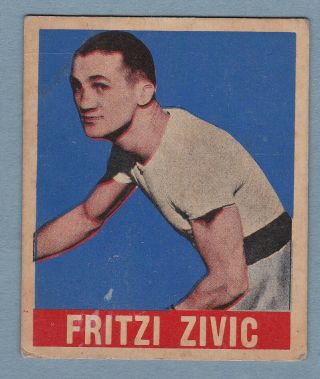 1948 Leaf Boxing 82 Fritzi Zivic No Creases & Vintage Wow