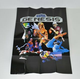 Vintage Sega Genesis Poster Promo Game Poster Ad Golden Axe Last Battle 17 " X22 "