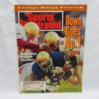 Sports Illustrated November 29,  1993 Cover Boston College & Notre Dame