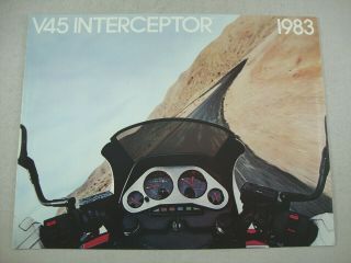 1983 Honda V45 Interceptor Vf750f Vf 750 F Dealer Sales Brochure