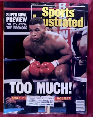 Sports Illustrated February 1,  1989 Mike Tyson Larry Holmes Boxing