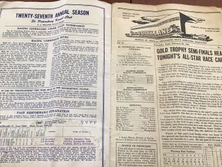 DERBY LANE Feb 20th 1952 Greyhound Racing Program,  Worlds Oldest Track, 3