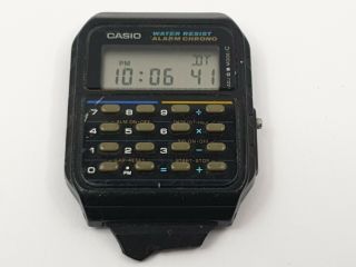 Vintage Casio Calculator Watch Ca - 55,  Alarm / Chrono,  Korean Made Model