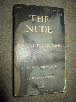 Vtg Pb Book,  The Nude,  A Study In Ideal Form By Kenneth Clark,  1959