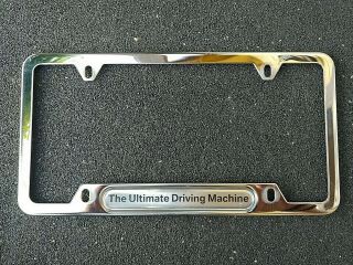 Bmw Ultimate Driving Machine License Plate Frame Stainless Steel