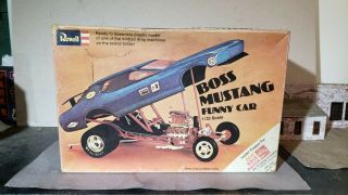 Revell Boss Mustang Funny Car Un Built Unbuilt 1970 Vintage Issue Kit 1:25