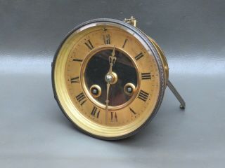 Antique French A D Mougin Clock Movement Door Dial & Hands For Spares