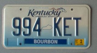 Kentucky 2011 " Unbridled Spirit " License Plate.  Shape.